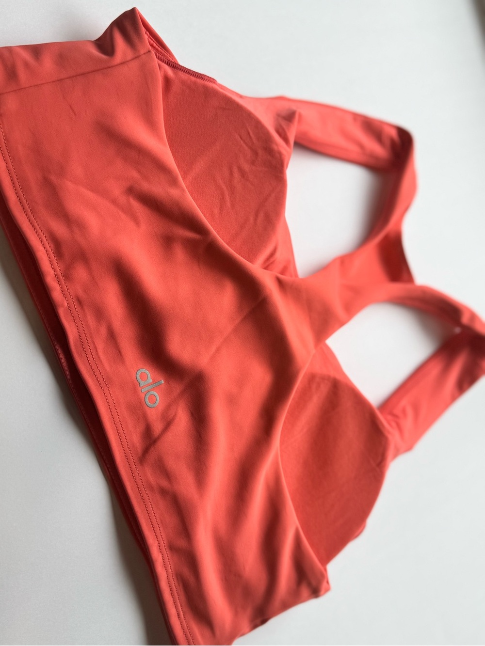 ALO Yoga Airlift Advantage Racerback Bra Coral Size L